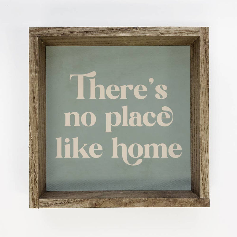 Quote There's No Place Like Home - Home Canvas Word Artwork