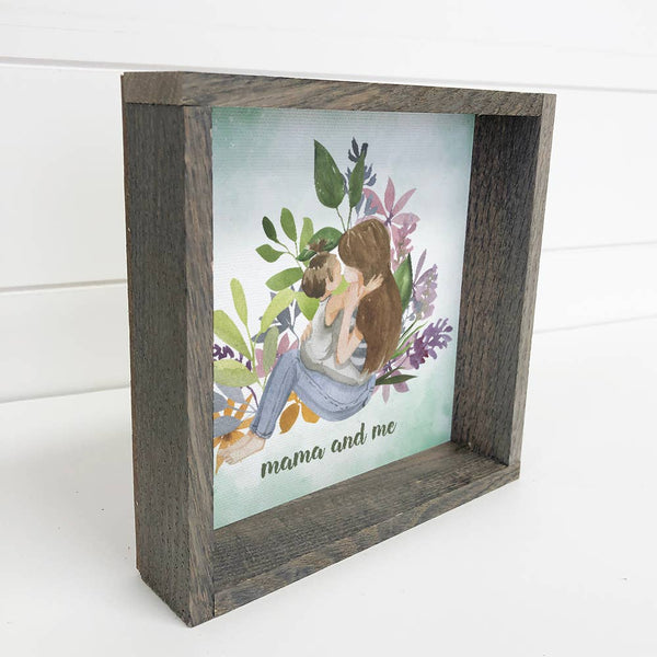 Mother's Day Gift- Mama & Me Cute Small Canvas Sign