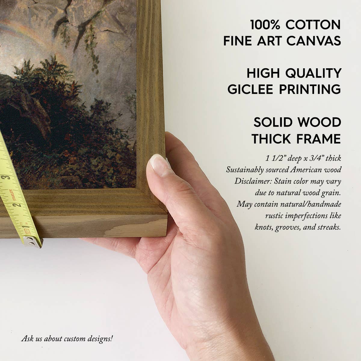 In the Adirondacks - Mountain Landscape Canvas Art - Framed