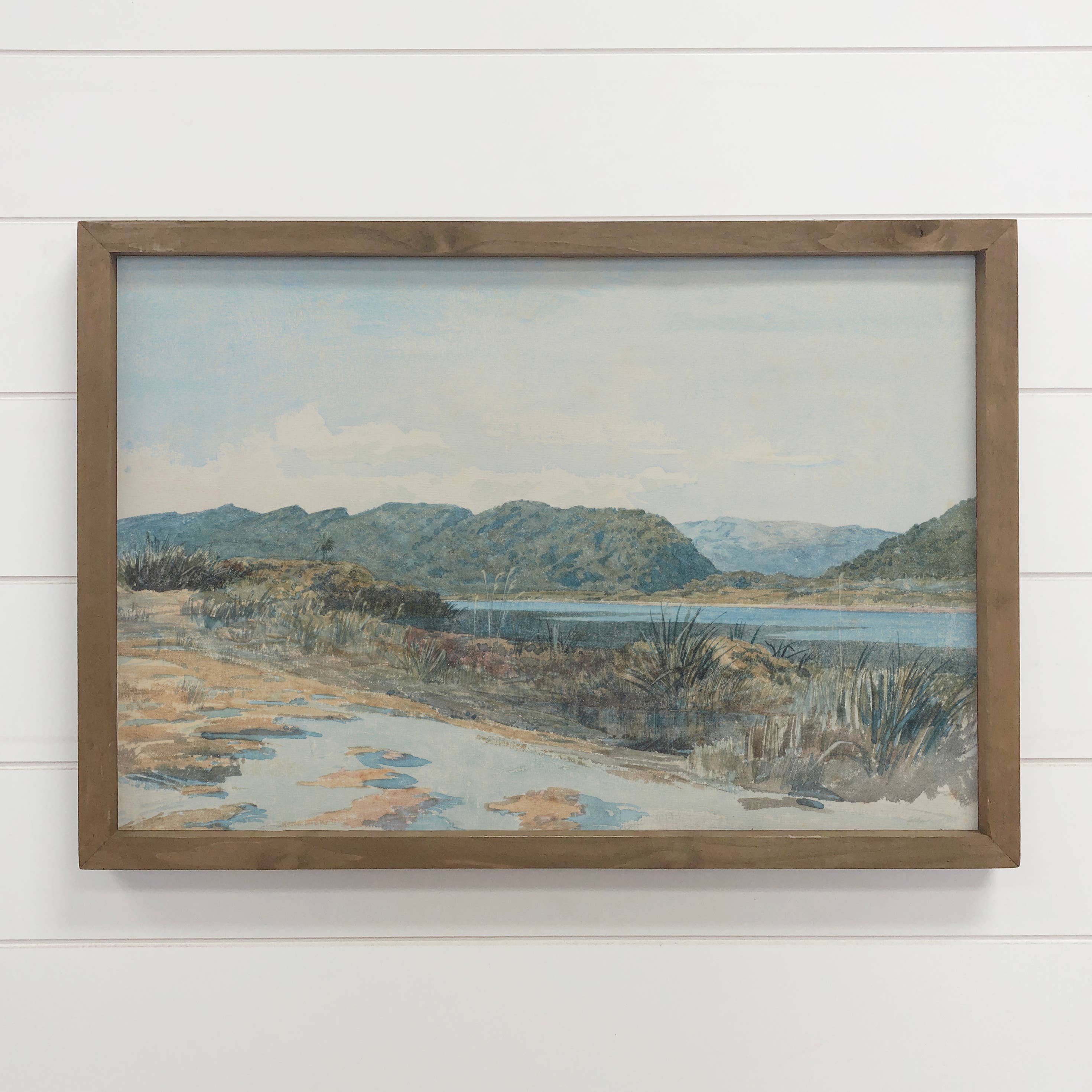 Tranquil Lagoon - Nature Landscape Canvas Art - Framed Art