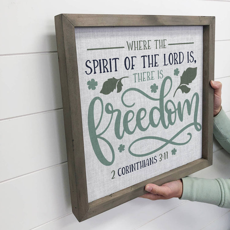 Where The Spirit of the Lord Freedom Wall Art - Scripture
