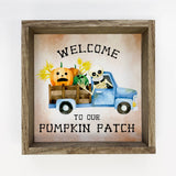 Welcome to Our Pumpkin Patch - Framed Halloween Wall Art