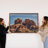 Cathedral Rock - Desert Photograph - Large Canvas Art Frame