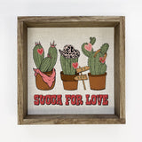 Succa for Love - Valentines Day Canvas Art - Wood Framed Art