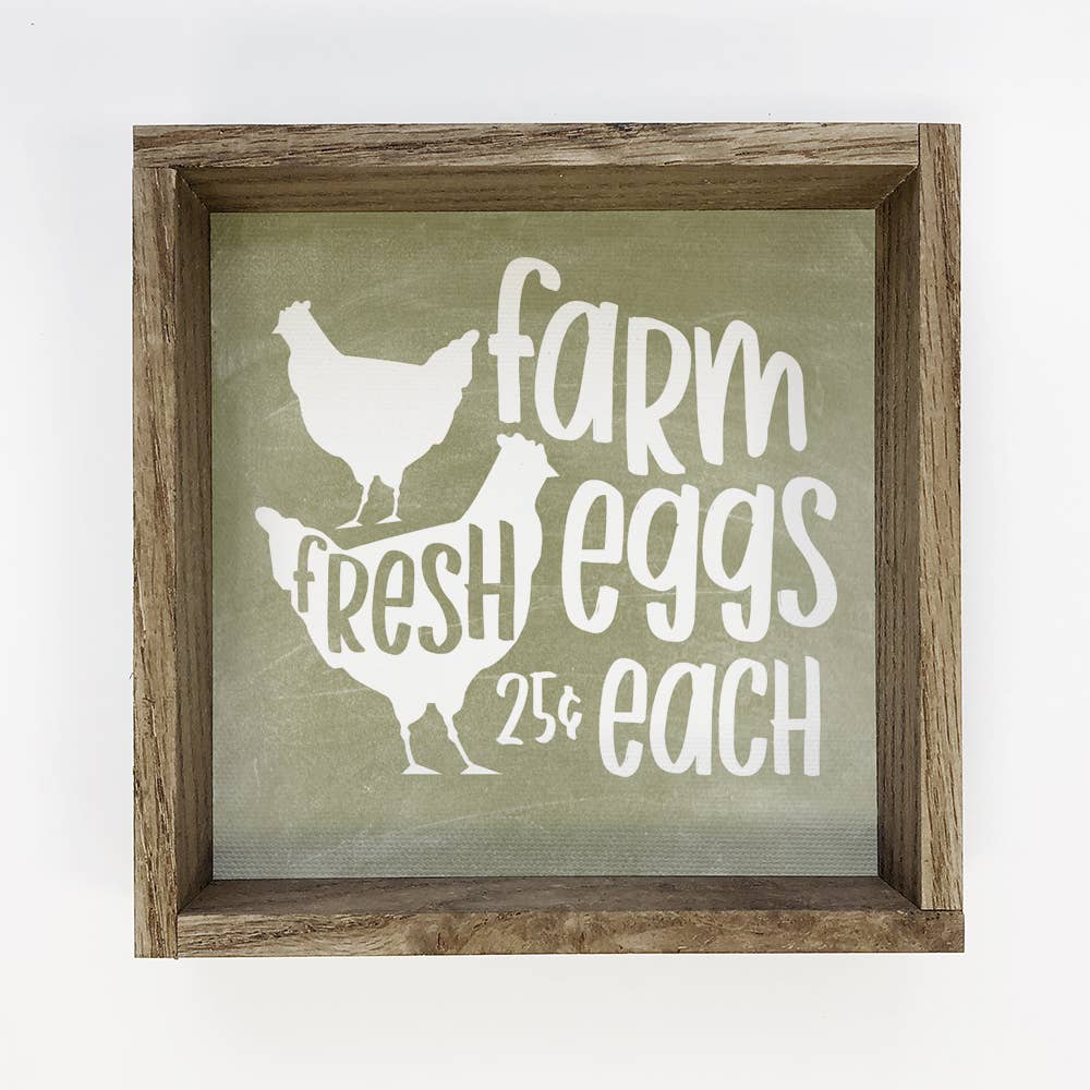 Farmhouse Sign- Farm Fresh Eggs- 25 Cents Each-kitchen sign