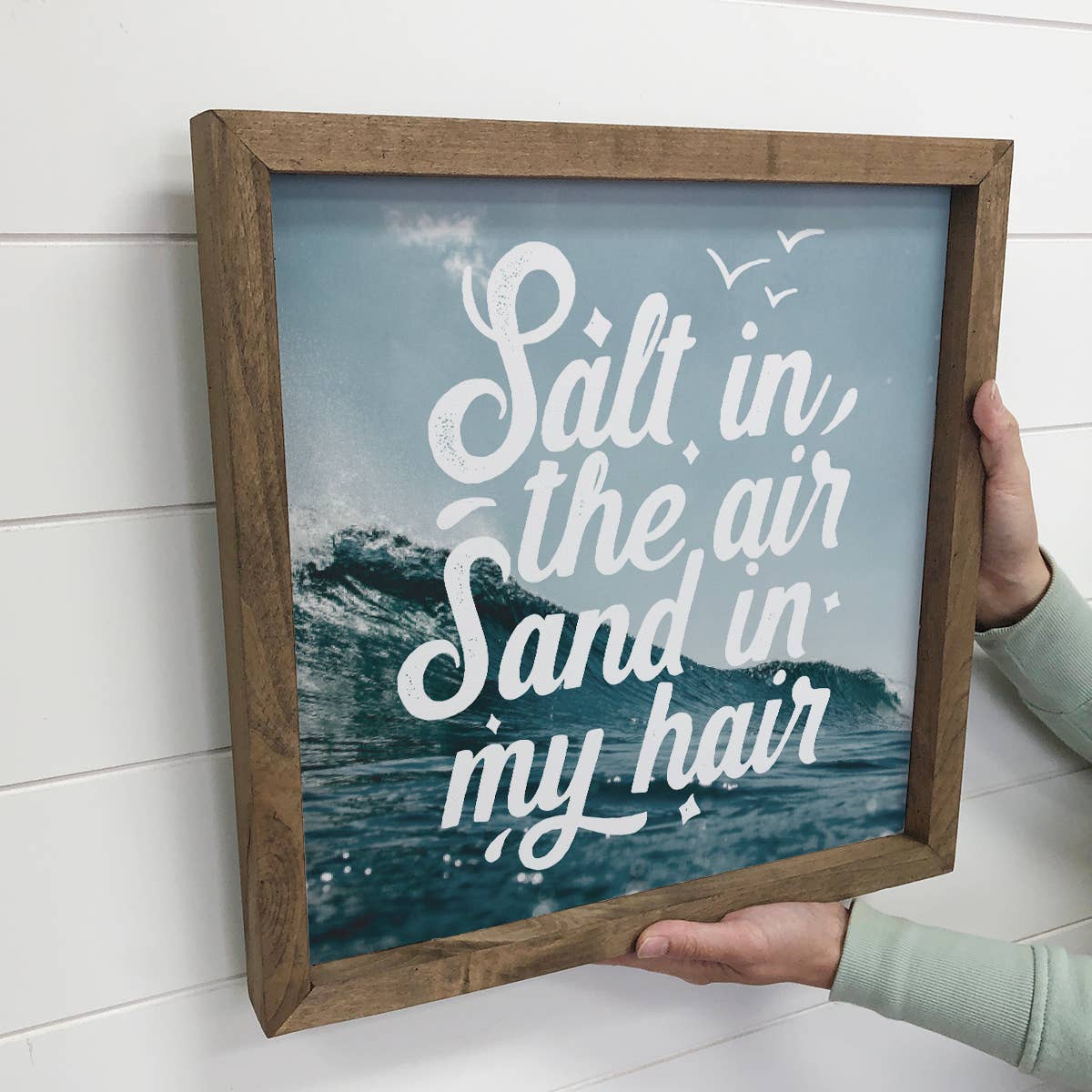 Beach Decor- Salt in the Air Salt in my Hair- Summer Sign