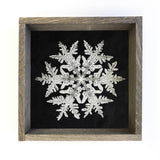 Real Snowflake 1 - Winter Canvas Wall Art - Snowflake Decor