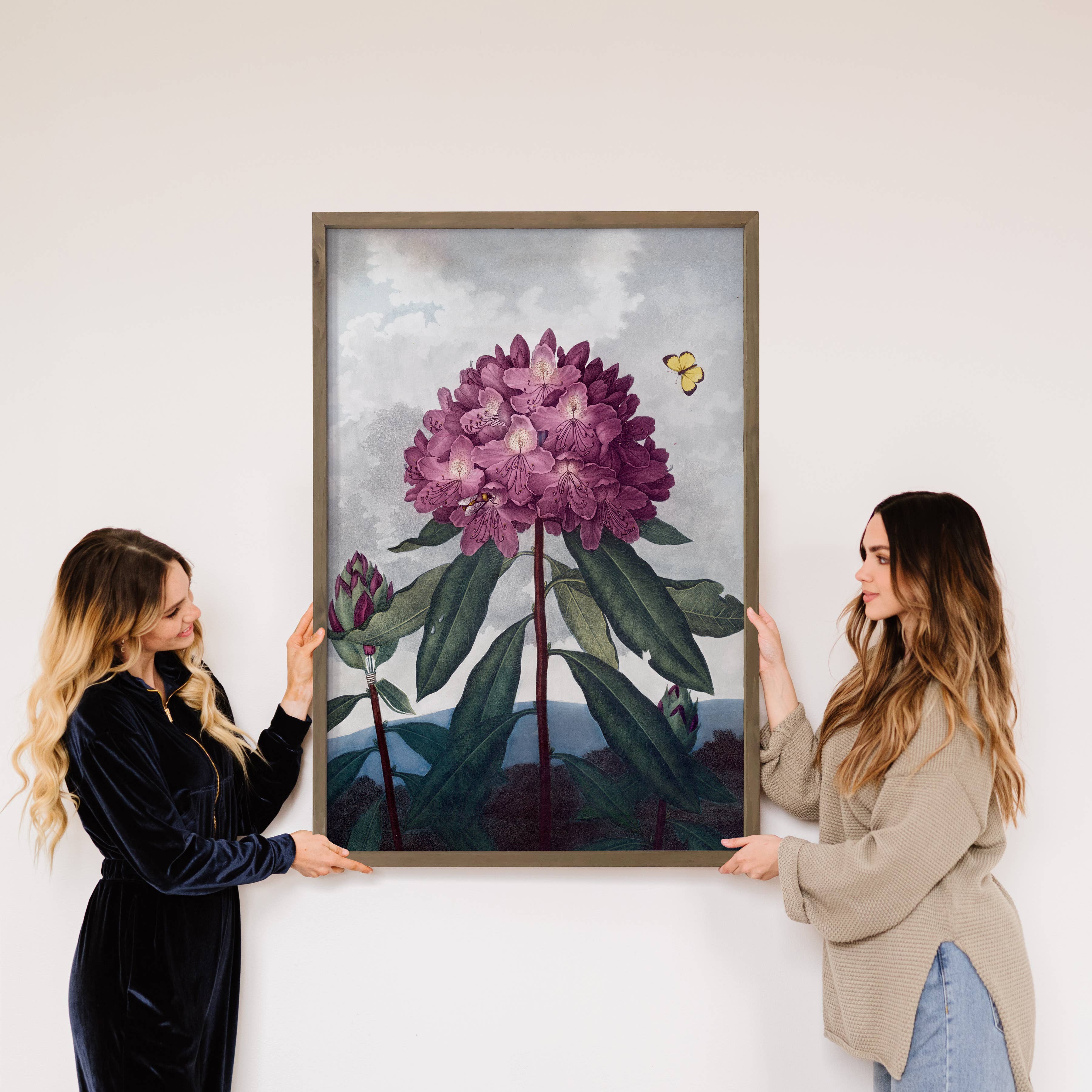 Rhododendron - Flower Canvas Art - Wood Framed Wall Art