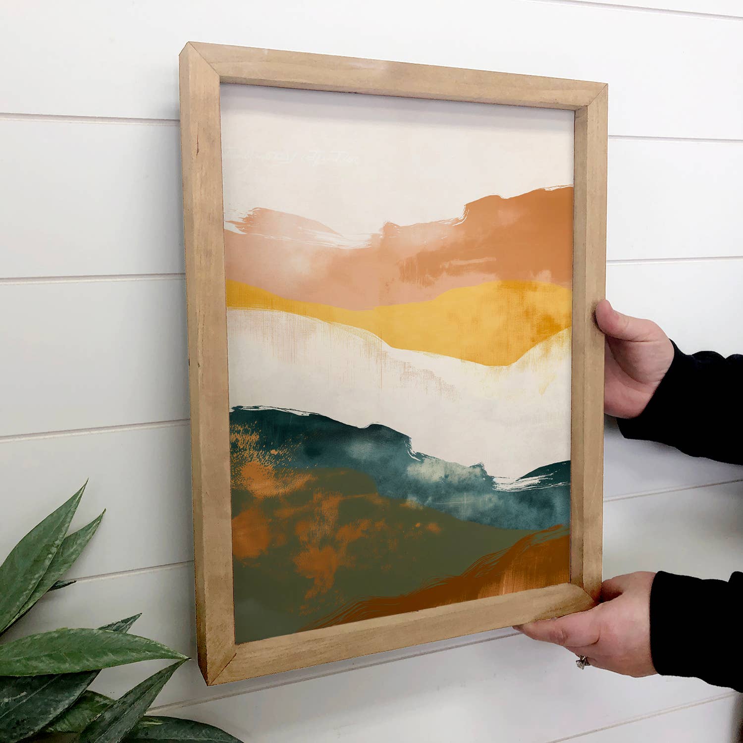 Rising Ridge Landscape - Nature Canvas Art - Wood Framed