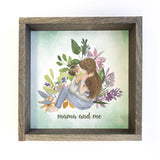 Mother's Day Gift- Mama & Me Cute Small Canvas Sign