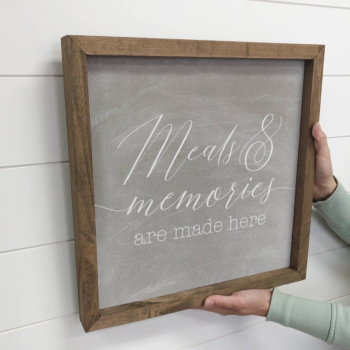 Meals and Memories are Made Here Small Canvas Gift