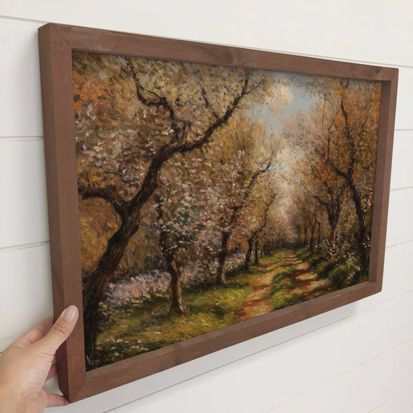 Orchard Road - Nature Canvas Art - Wood Framed Wall Decor