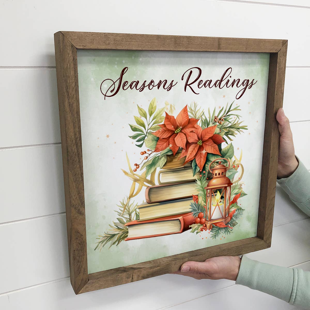 Seasons Readings Christmas Books - Christmas Canvas Wall Art