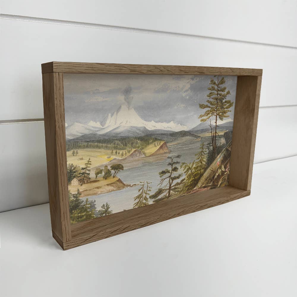 Whidbey Island Painting - Nature Landscape Canvas Art