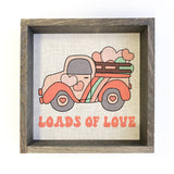 Loads of Love Retro Truck - Valentines Day Canvas Art