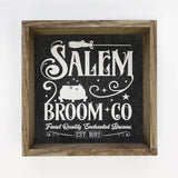 Salem Broom Parking - Wood Sign for Halloween