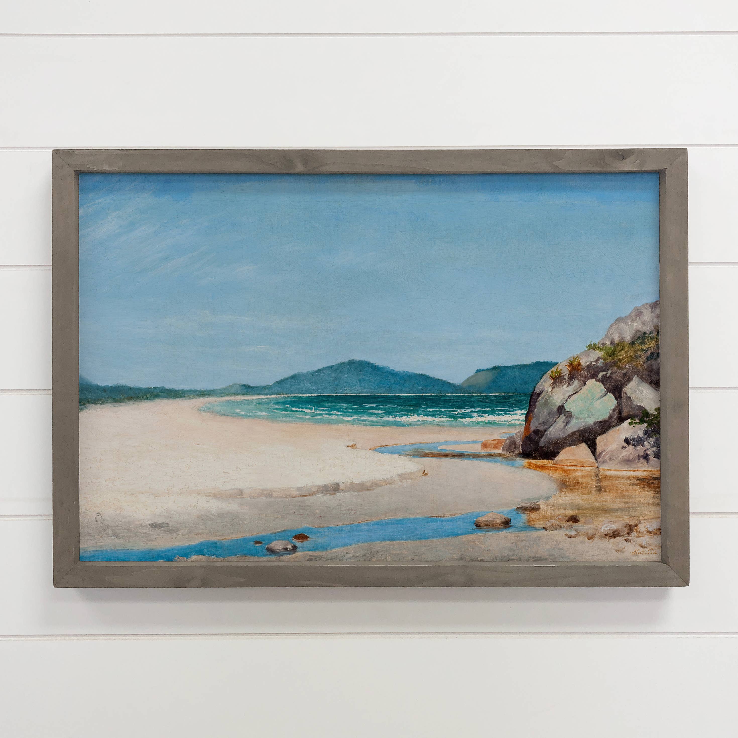 Brazilian Seascape - Nature Landscape Canvas Art - Framed