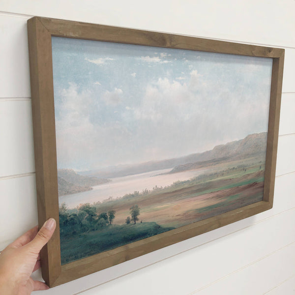 Lake Pepin Minnesota - Lake Canvas Art - Wood Framed