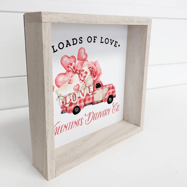 Valentine's Vintage Truck Sign - Cute Little Farmhouse Decor