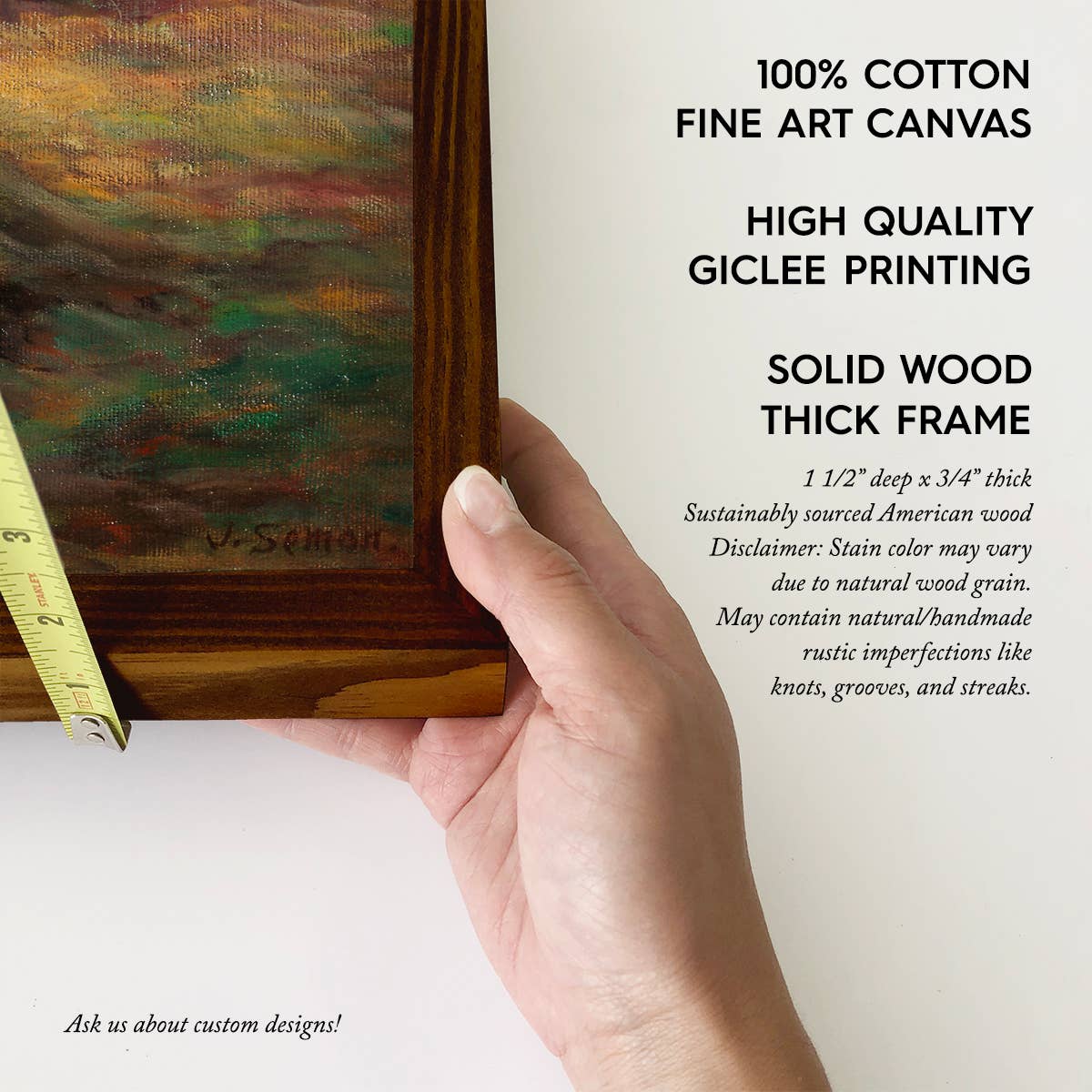 Fall Tree Grove - Fall Landscape Canvas Art - Wood Framed