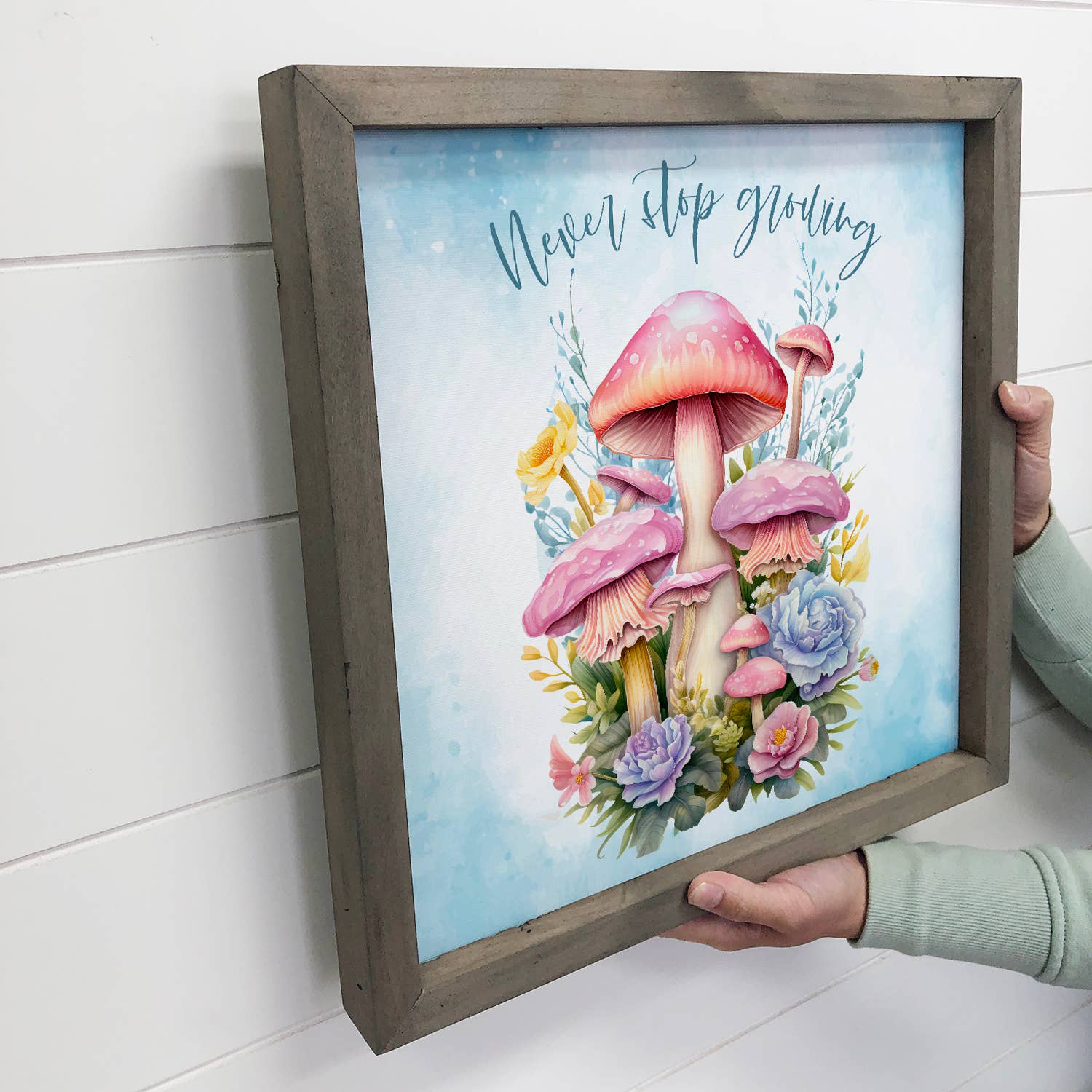 Mushrooms Never Stop Growing Wall Art - Mushroom Canvas Art