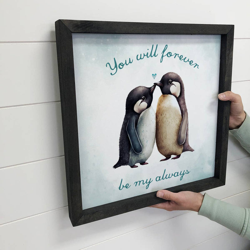 Forever Penguins -  Cute Animal Canvas Wall Art - Penguins
