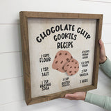 Chocolate Cookie Recipe Small Kitchen Home Decor Sign