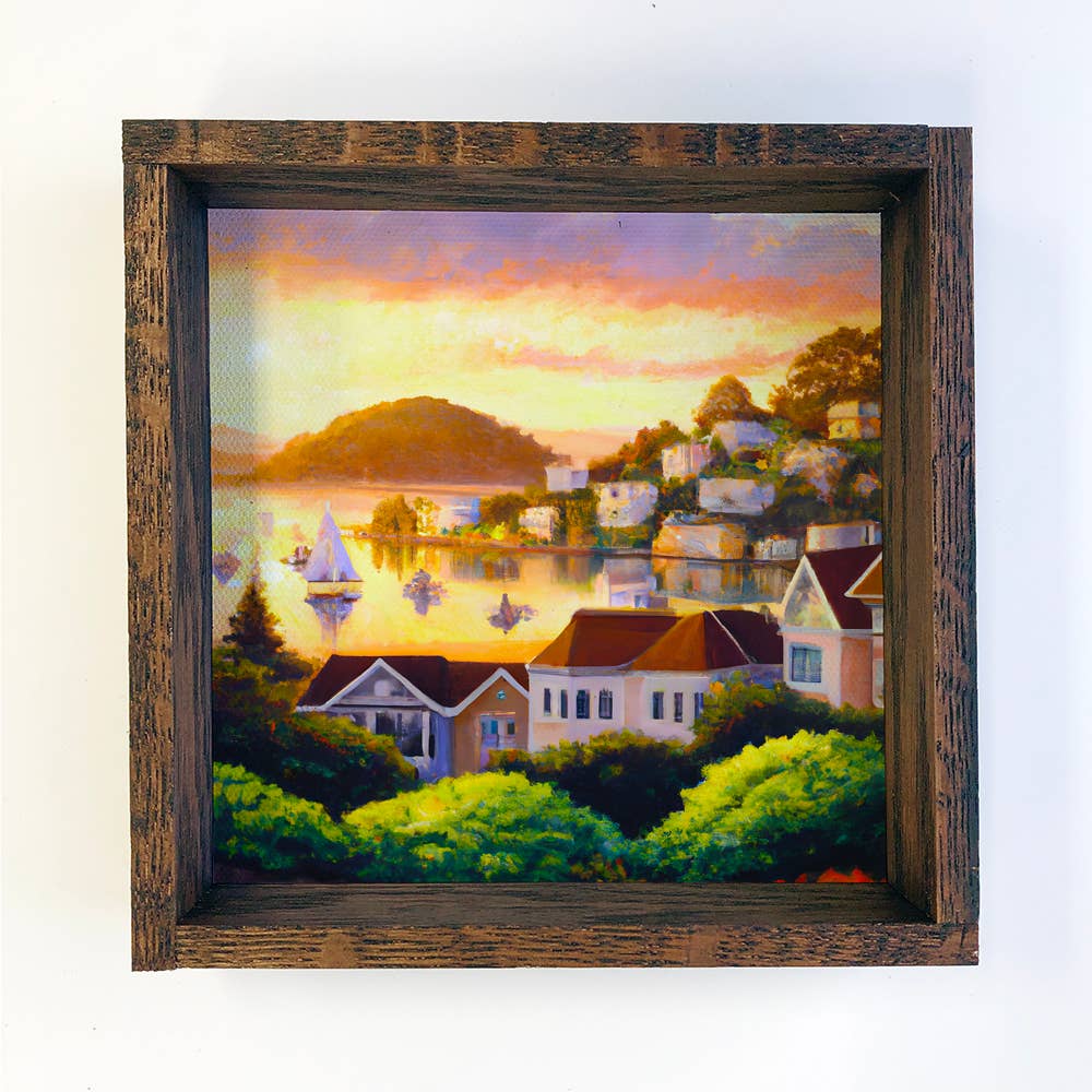 California Souvenir Sign- Sausalito California Painting Art