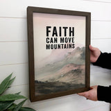 Faith Can Move Mountains - Inspiring Words Canvas Art