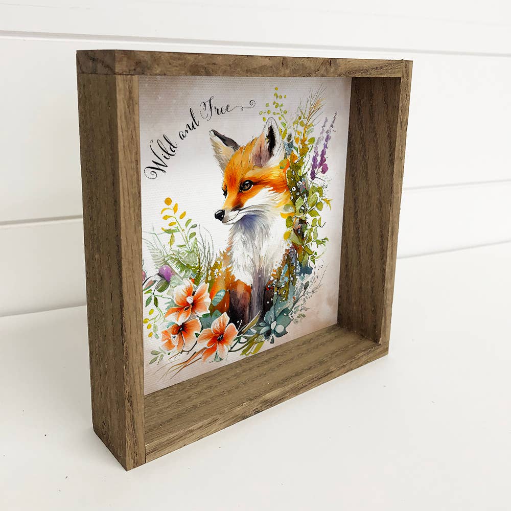 Wild and Free Fox - Spring Fox Painting - Wild and Free Art