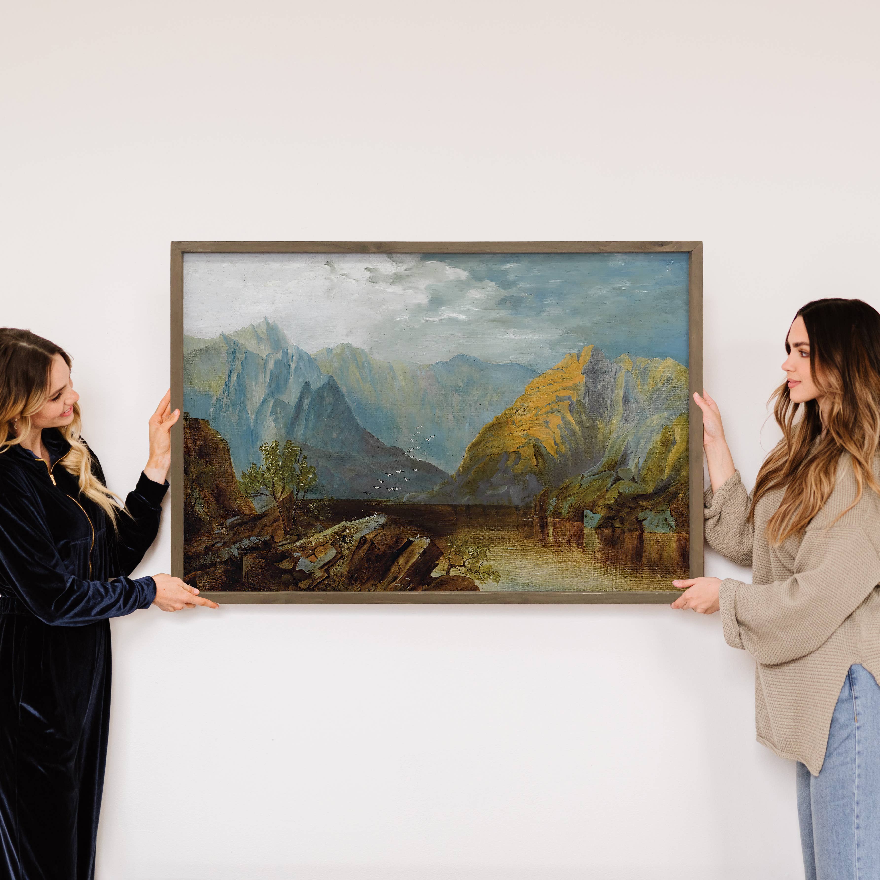 Weber River in Utah - Utah Landscape Canvas Art - Framed Art