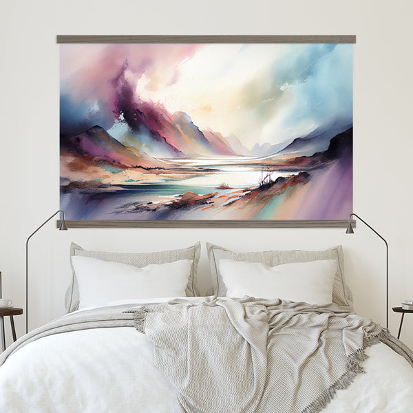 Abstract Mystic Vista - Wood Framed Nature Canvas Artwork