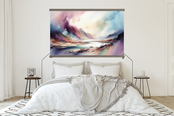 Abstract Mystic Vista - Wood Framed Nature Canvas Artwork