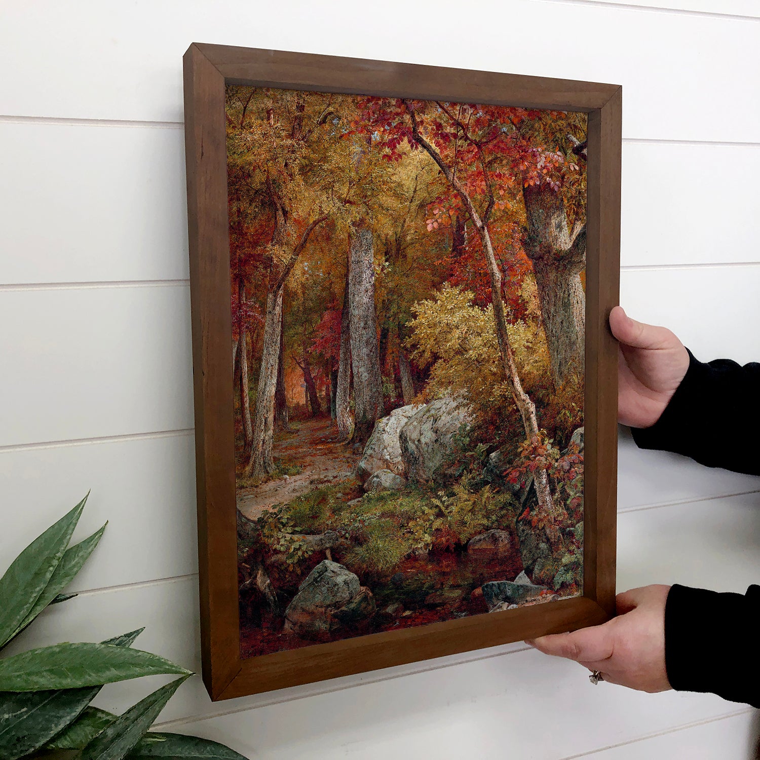 American October - Autumn Canvas Art - Framed Nature Artwork