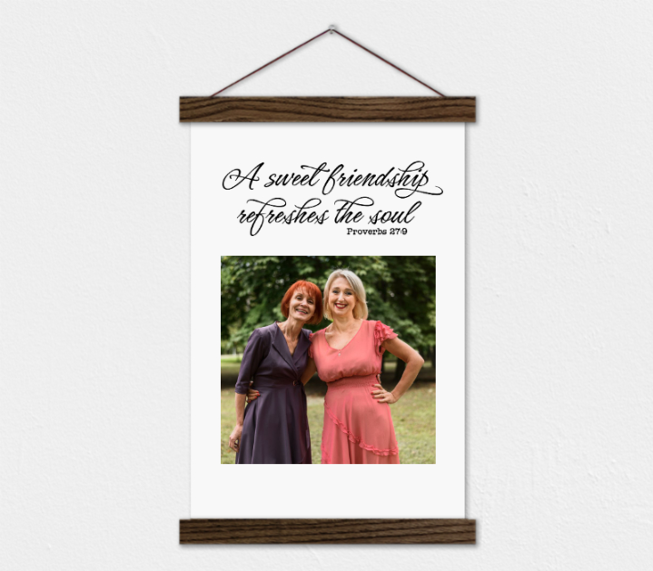 A Sweet Friendship Refreshes the Soul - Photo and Canvas Gift