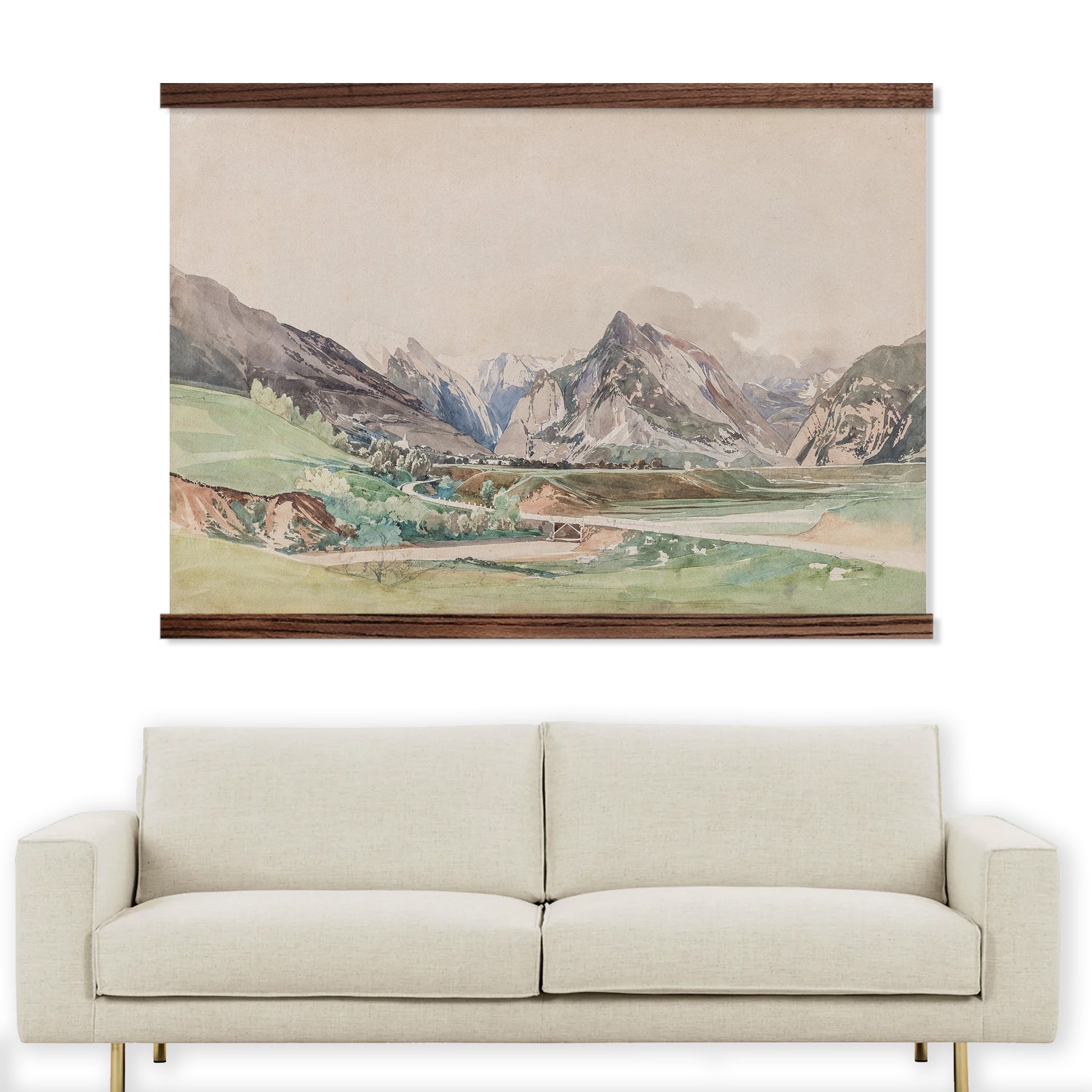 Austria Landscape - Landscape Canvas Art - Wood Framed Decor