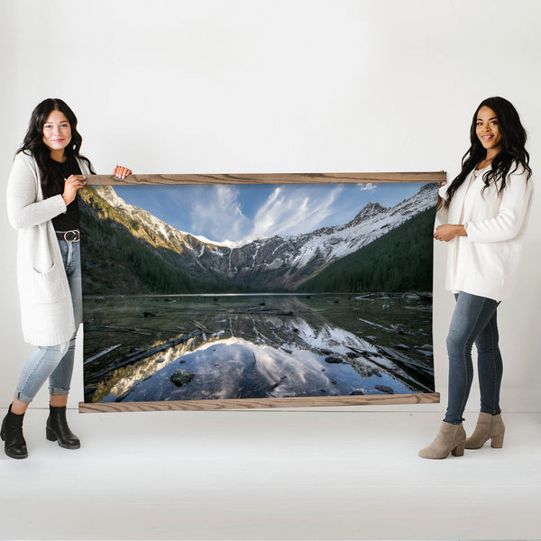 Avalanche Lake - Framed Nature Photograph - Cabin Wall Art