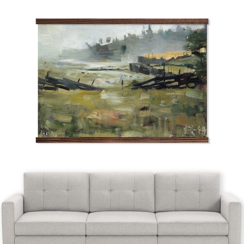 Abstract Landscape Extra Large Canvas - Green Wall Decor