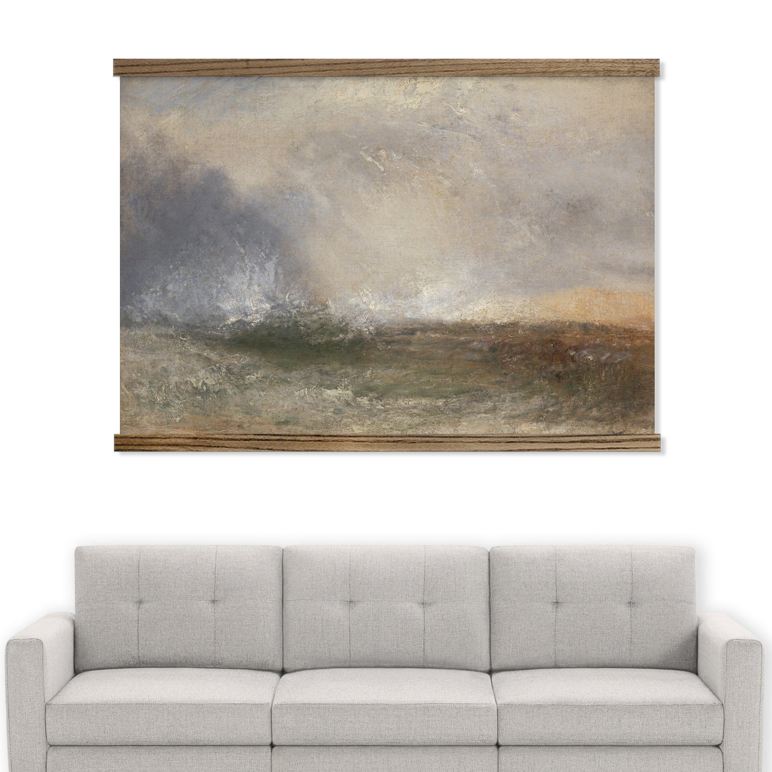 Bedroom Large Canvas Wall Decor - Abstract Sea