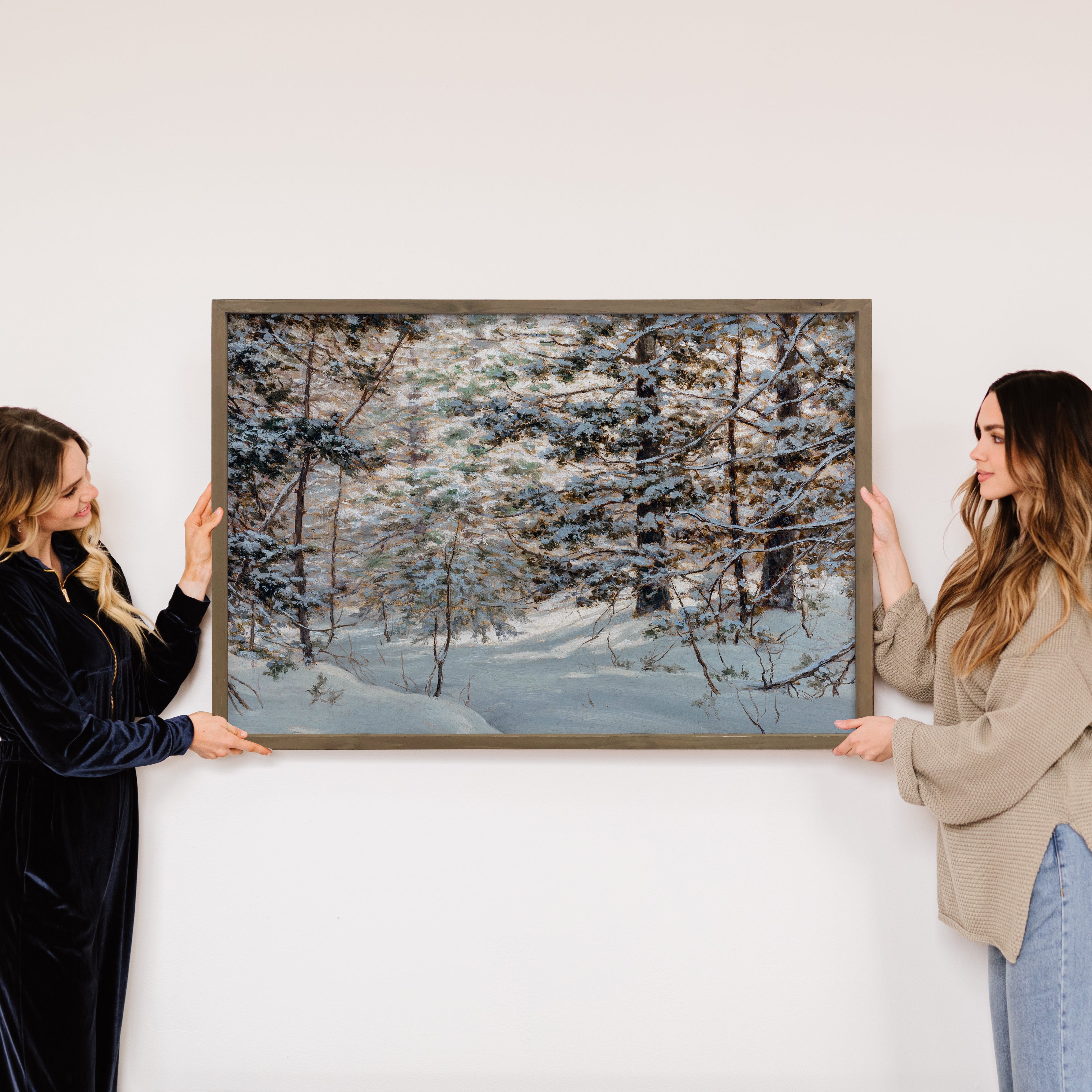 Adirondack Pines - Pine Tree Canvas Art - Framed Nature Art