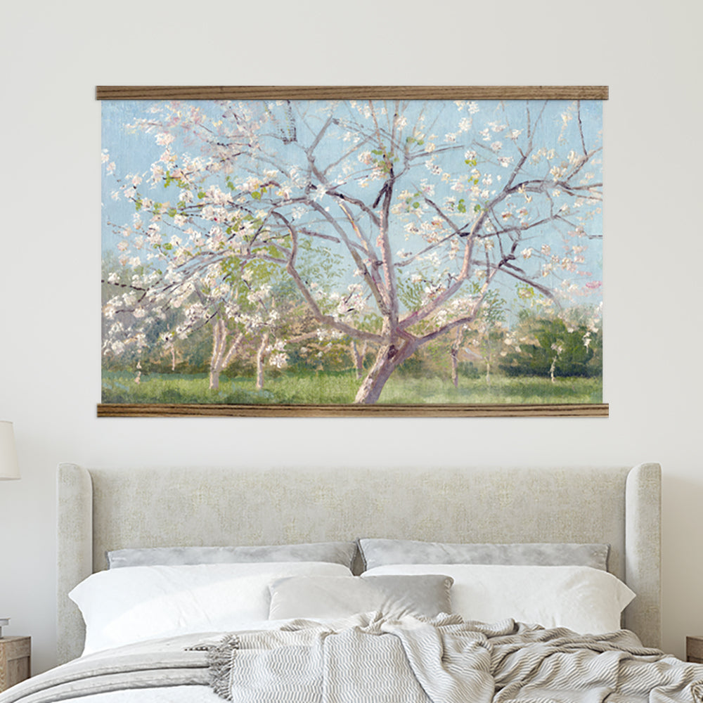 Bedroom Large Canvas Wall Art - Apple Blossom Tree