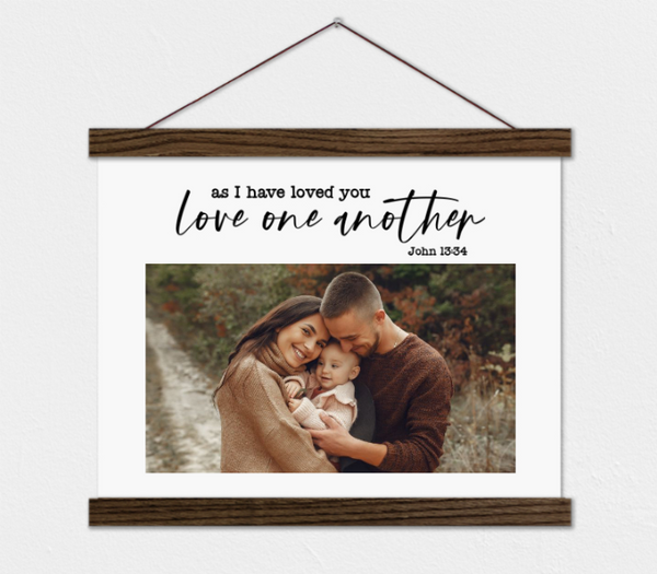 As I Have Loved You, Love One Another - Scripture and Photo Canvas Gift
