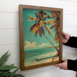 Beach Nostalgia - Beach Canvas Art - Wood Framed Nature Art