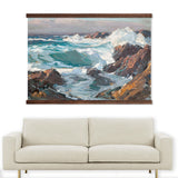 Living Room Canvas Wall Art - California Seascape