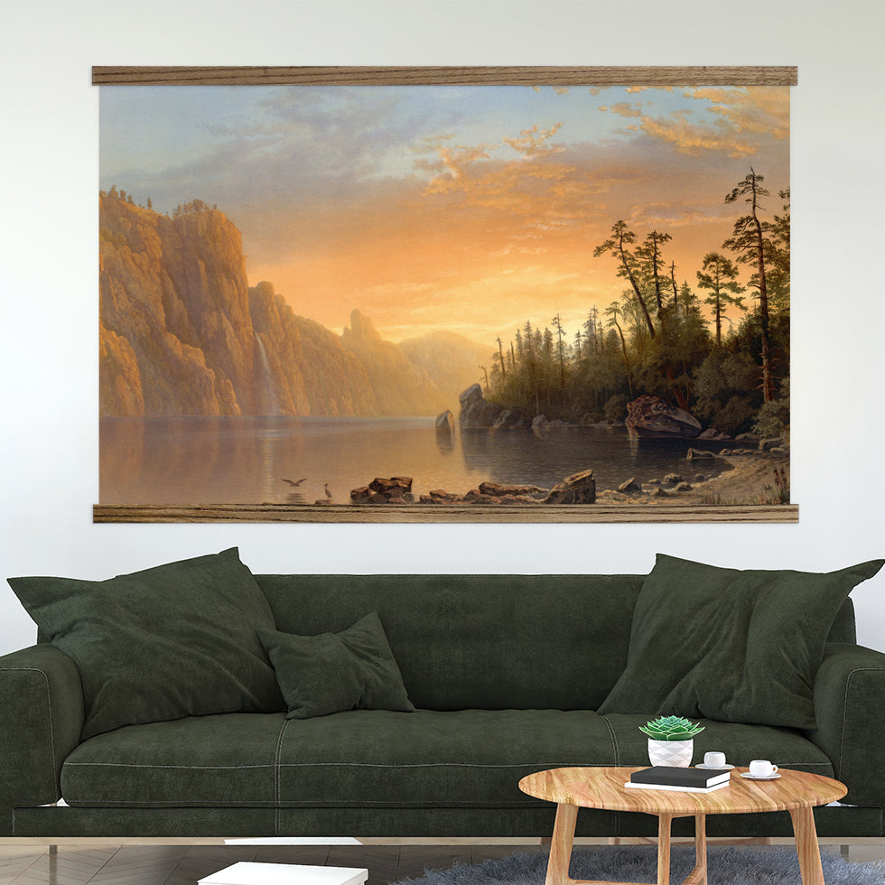 Large Nature Canvas Art - Wood Framed Canvas Art - California Sunset