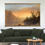 Large Nature Canvas Art - Wood Framed Canvas Art - California Sunset