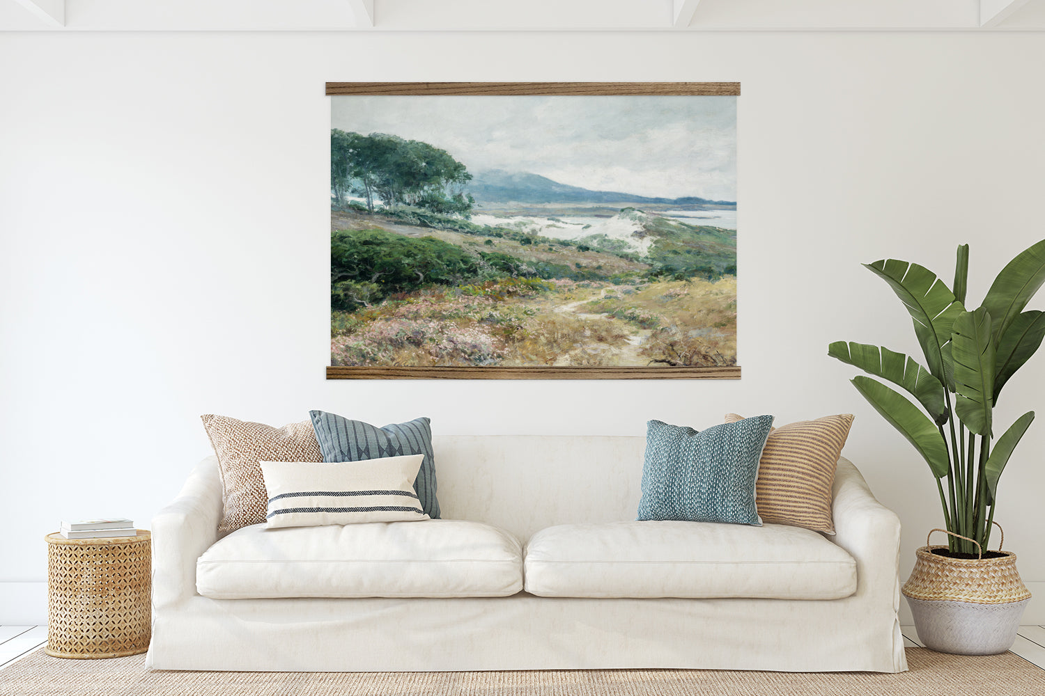 Carmel Dunes - Nature Canvas Wall Art - Wood Framed Decor