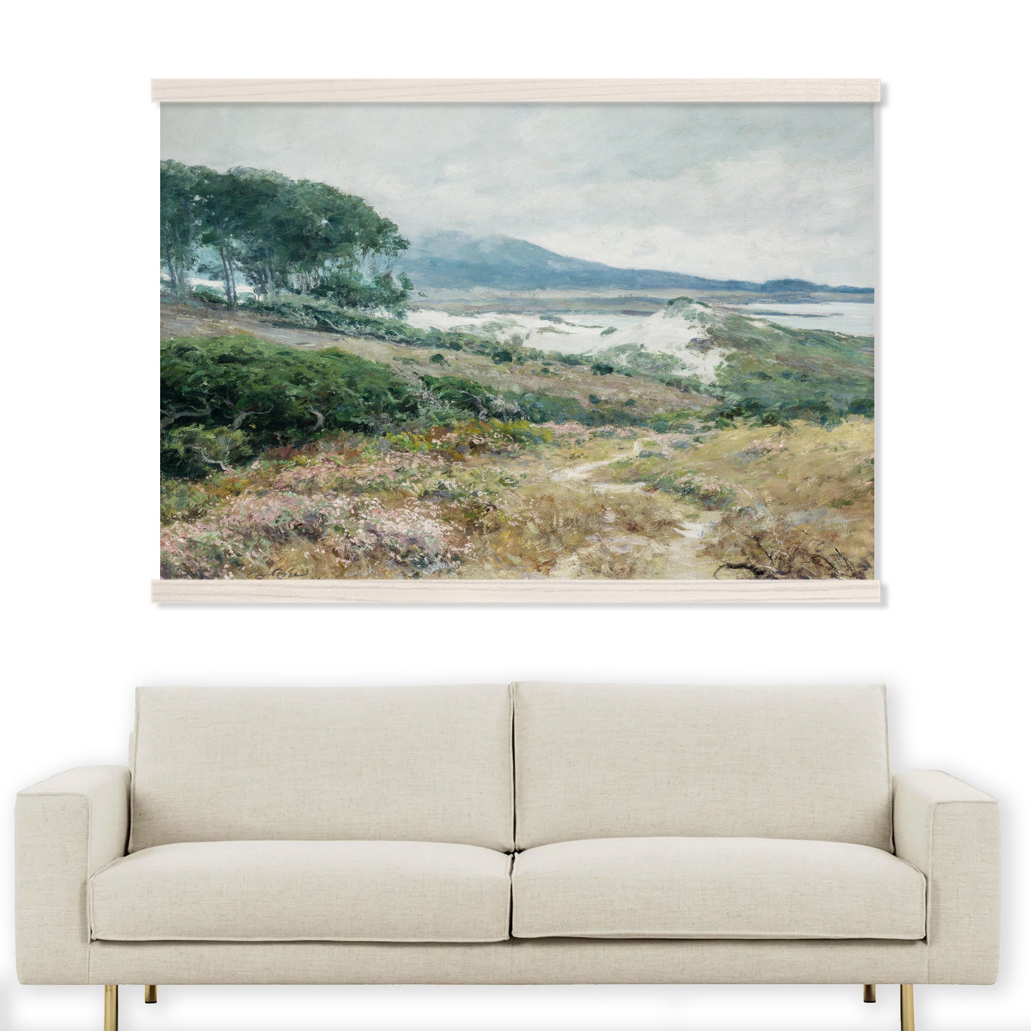 Carmel Dunes - Nature Canvas Wall Art - Wood Framed Decor