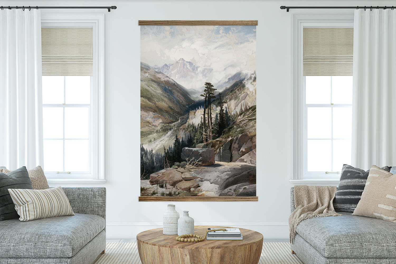 Colorado Mountainscape Hanging Tapestry