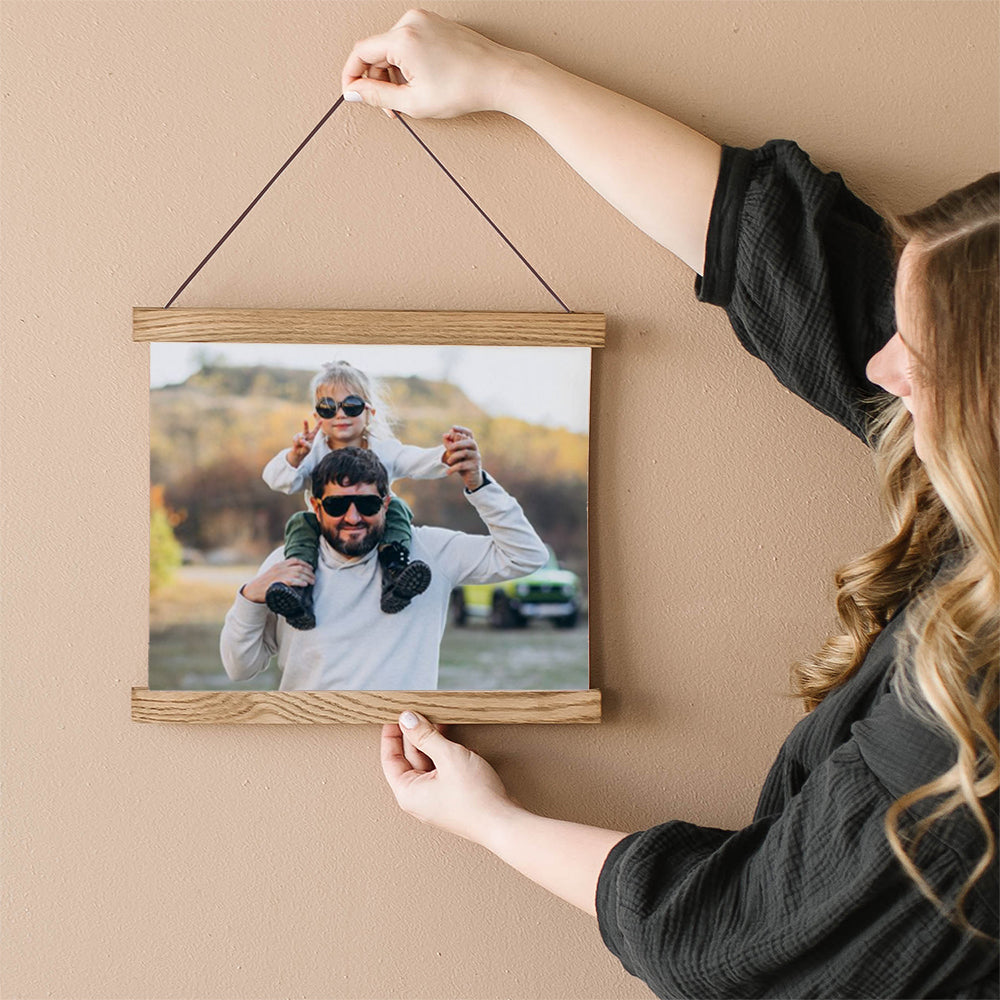 Gift Idea for Dad - Print His Favorite Photo on This Unique Hanging Canvas